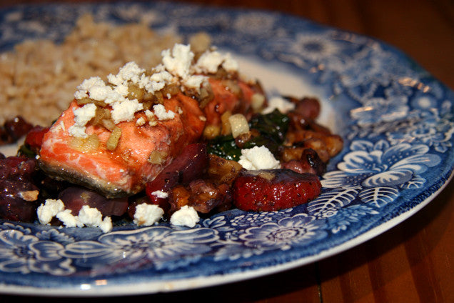 Strawberry and Feta Sockeye