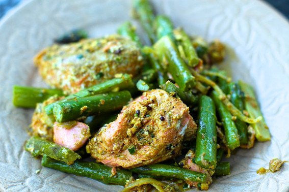 Rosalee's Spiced Salmon and Asparagus